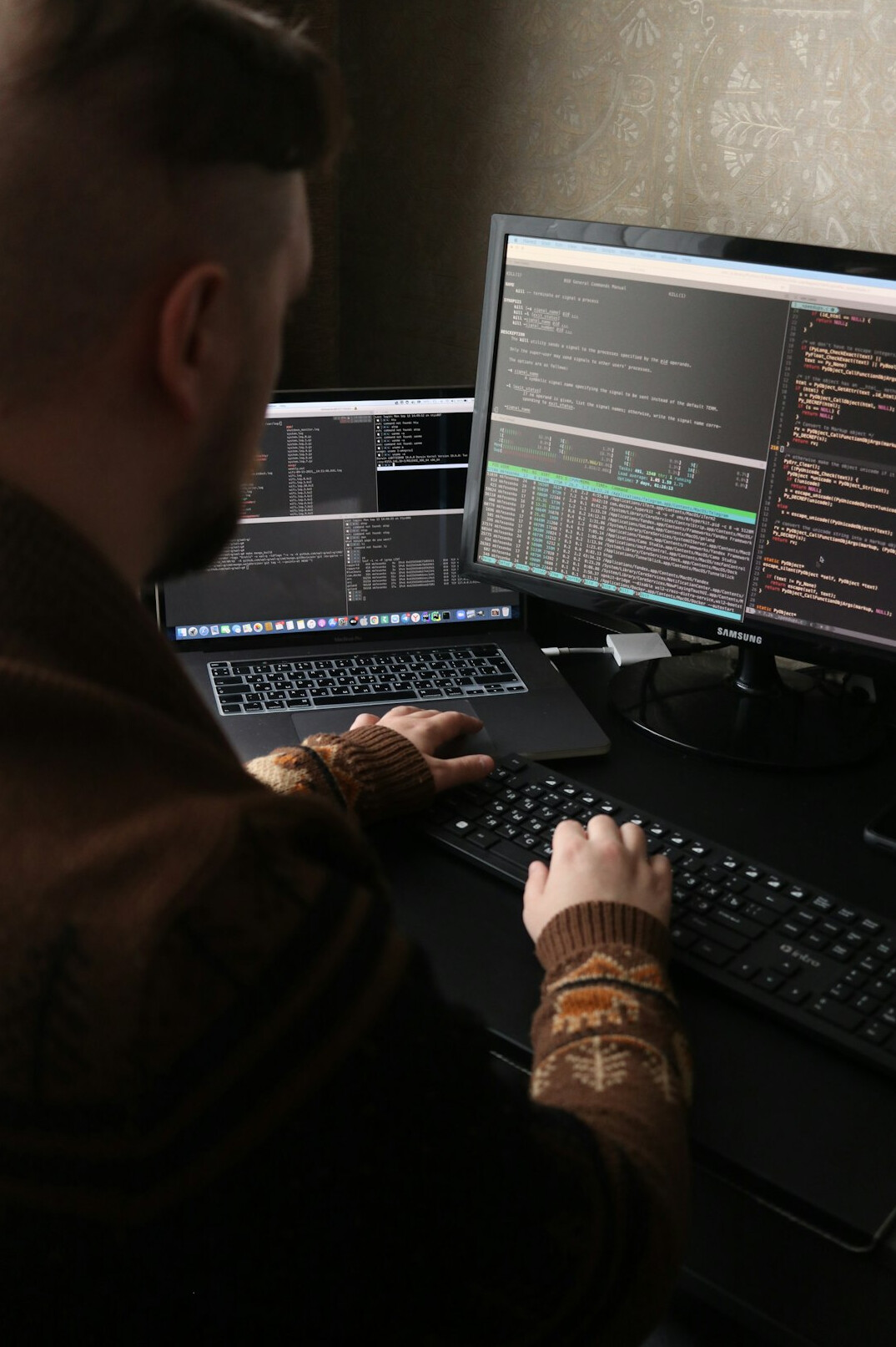 developers coding on computers