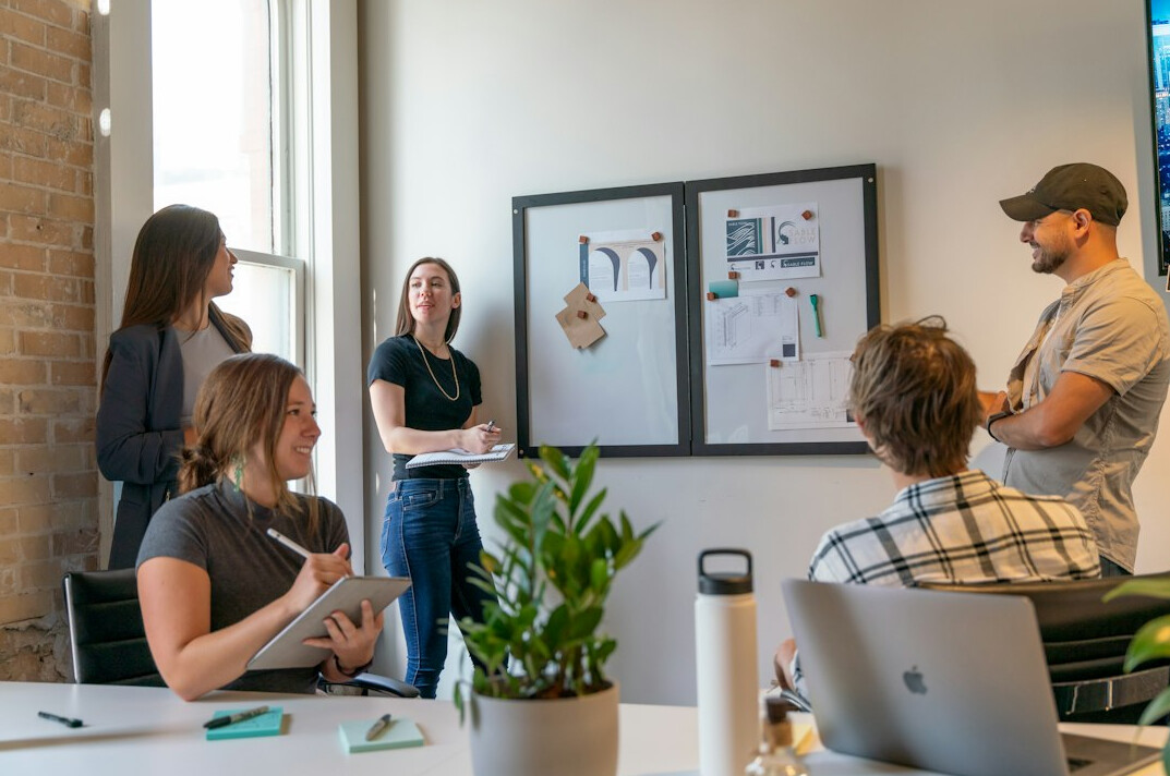 corporate team meeting