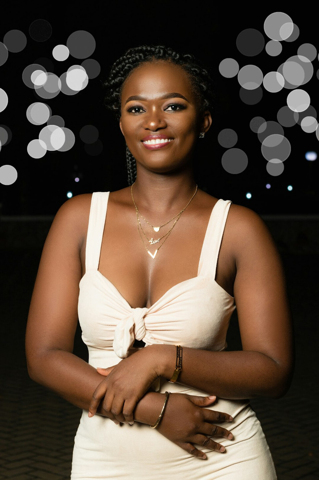 Studio portrait of a professional woman smiling